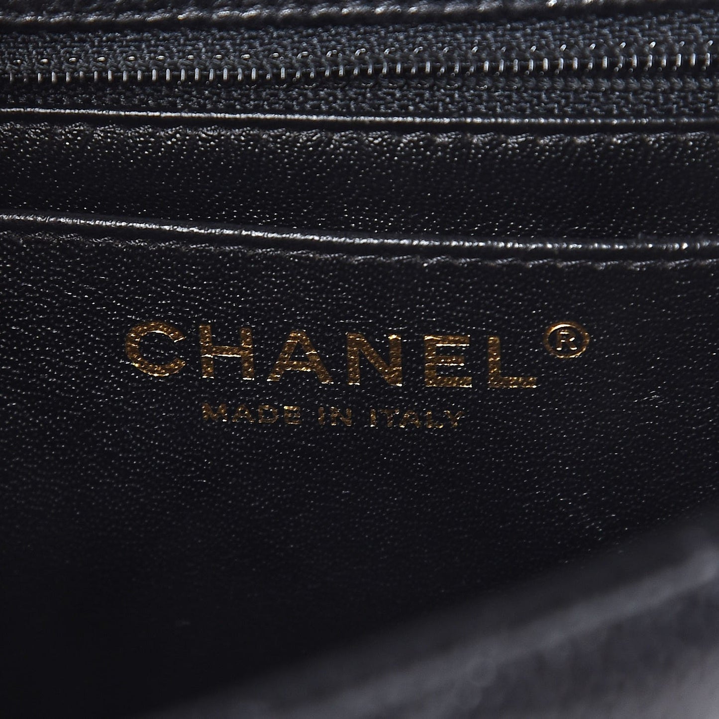 Caviar Quilted Mini Square Flap Black
