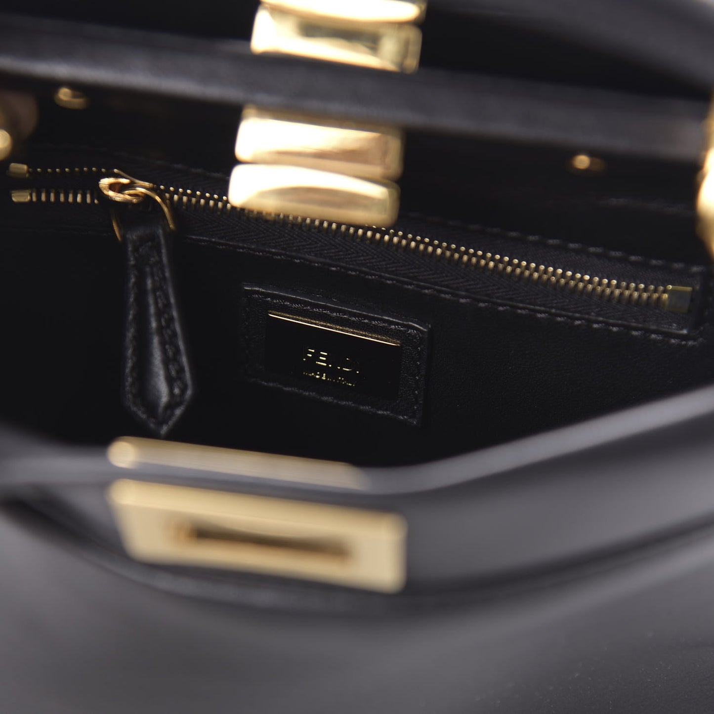 Nappa Mini Peekaboo Iconic Satchel Black