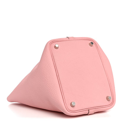 Hermes Taurillon Clemence Picotin Lock 18 PM Rose Sakura 4 of 10