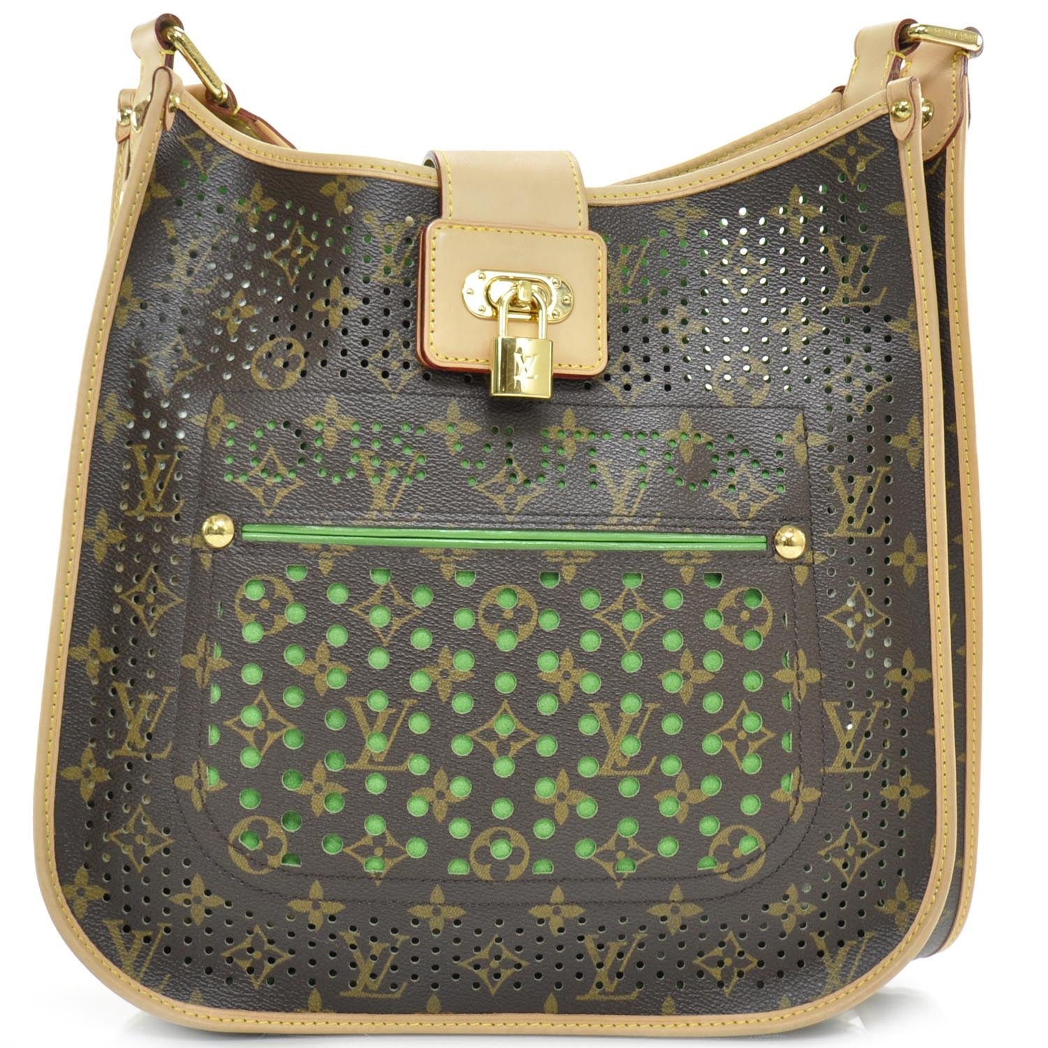 Louis Vuitton Monogram Perforated Musette Green 1 of 9
