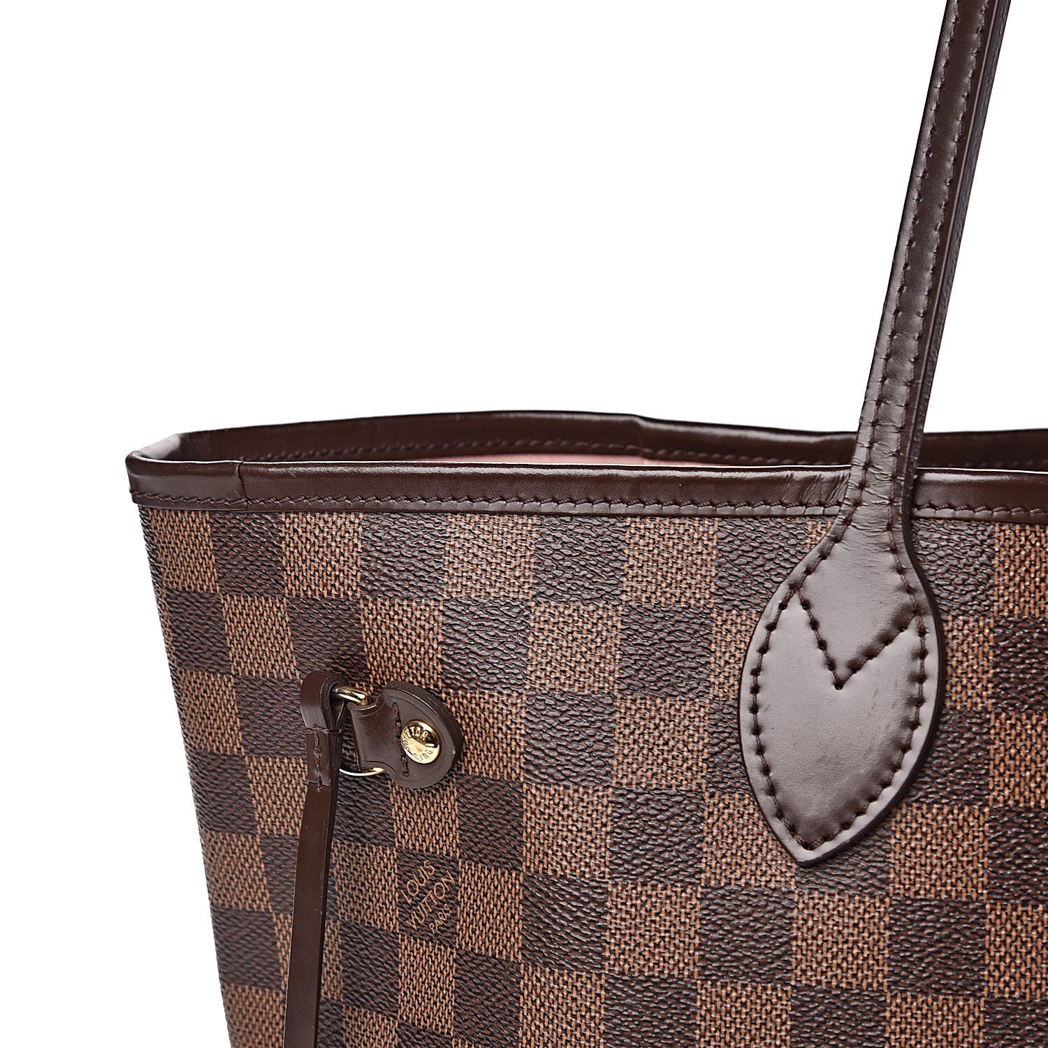 Louis Vuitton Damier Ebene Neo Neverfull MM Rose Ballerine 15 of 20