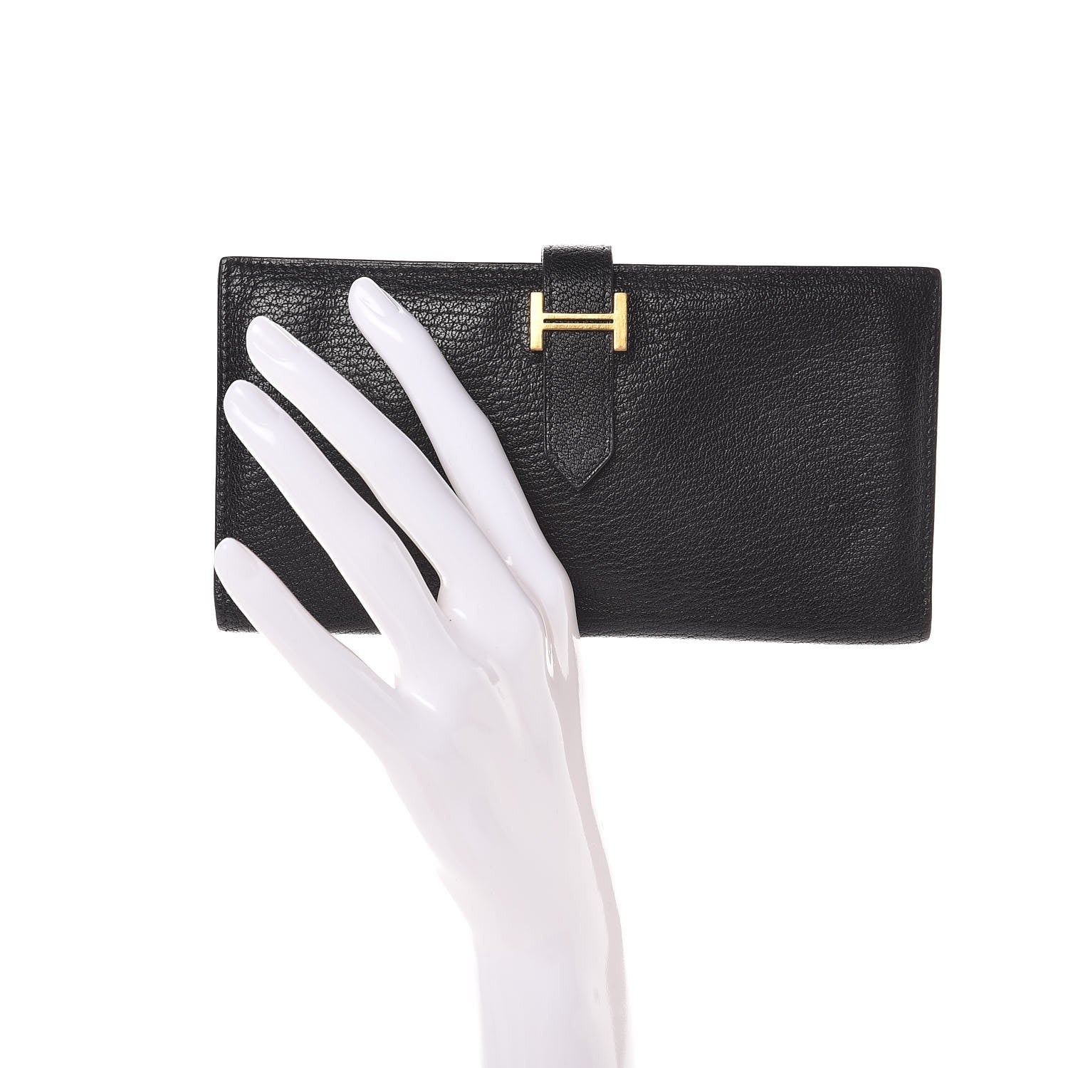 Hermes Chevre Mysore Bearn Wallet Black 2 of 7