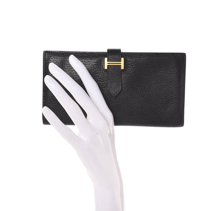 Hermes Chevre Mysore Bearn Wallet Black 2 of 7