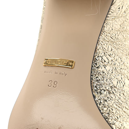 Gucci Galassia GG Marmont Fringe 50mm Loafer Pumps 39 Platino 7 of 12