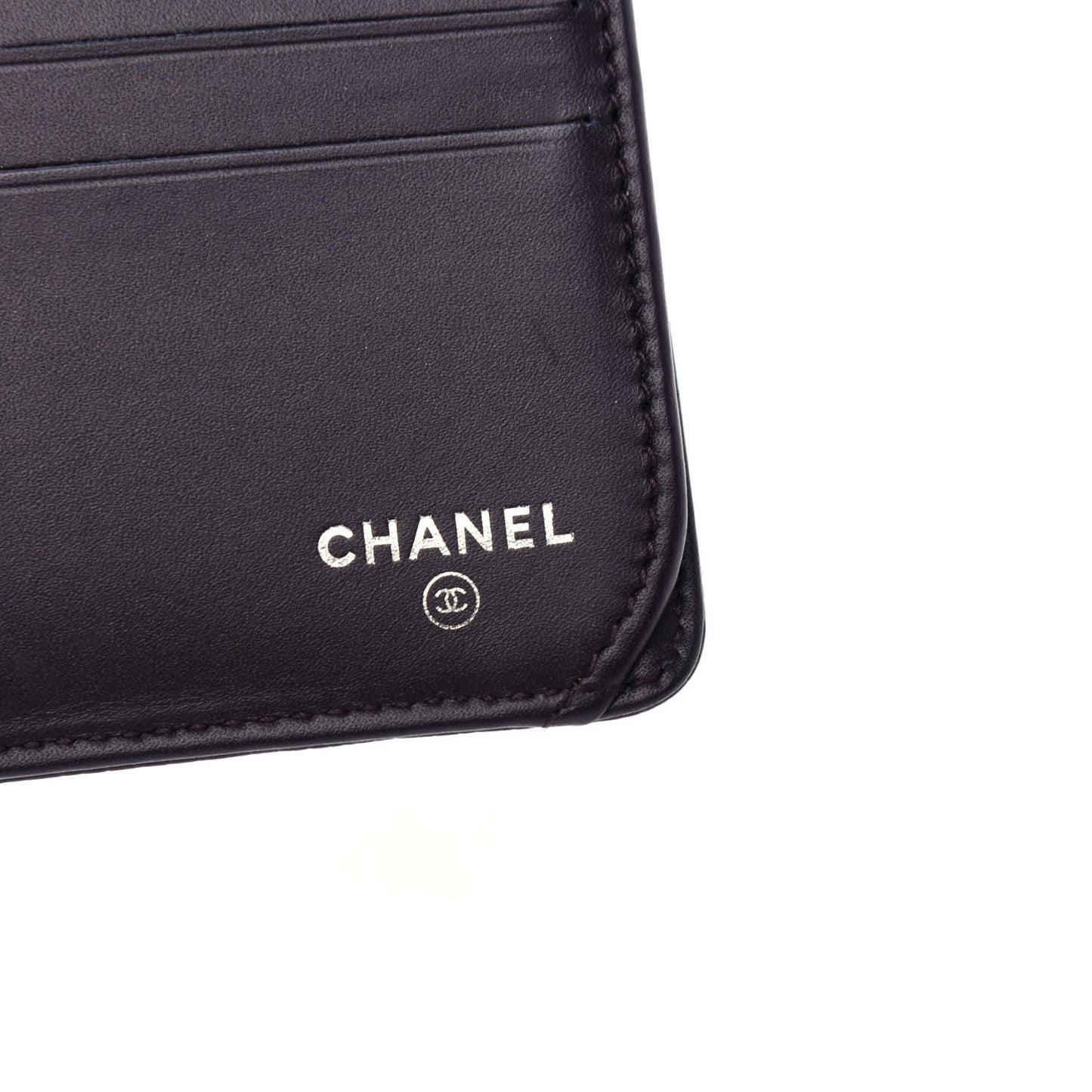Caviar Timeless CC French Long Wallet Purple
