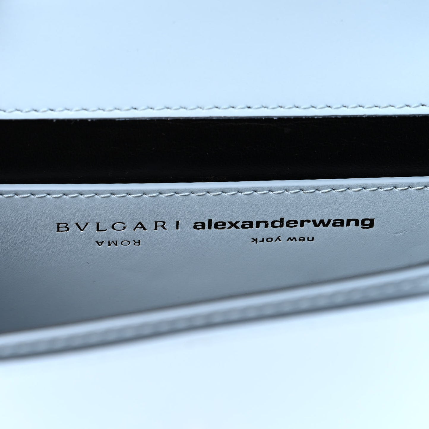x ALEXANDER WANG Calfskin Serpenti Top Handle Belt Bag Baby Blue