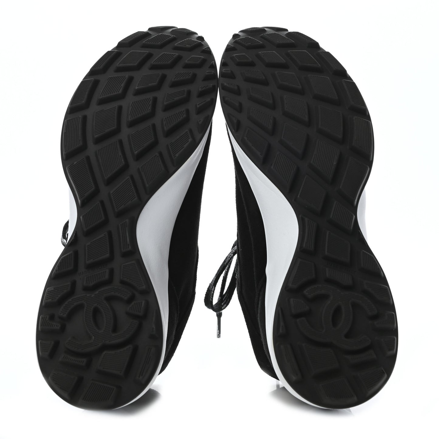 Suede Goatskin CC Sneakers 37.5 Black