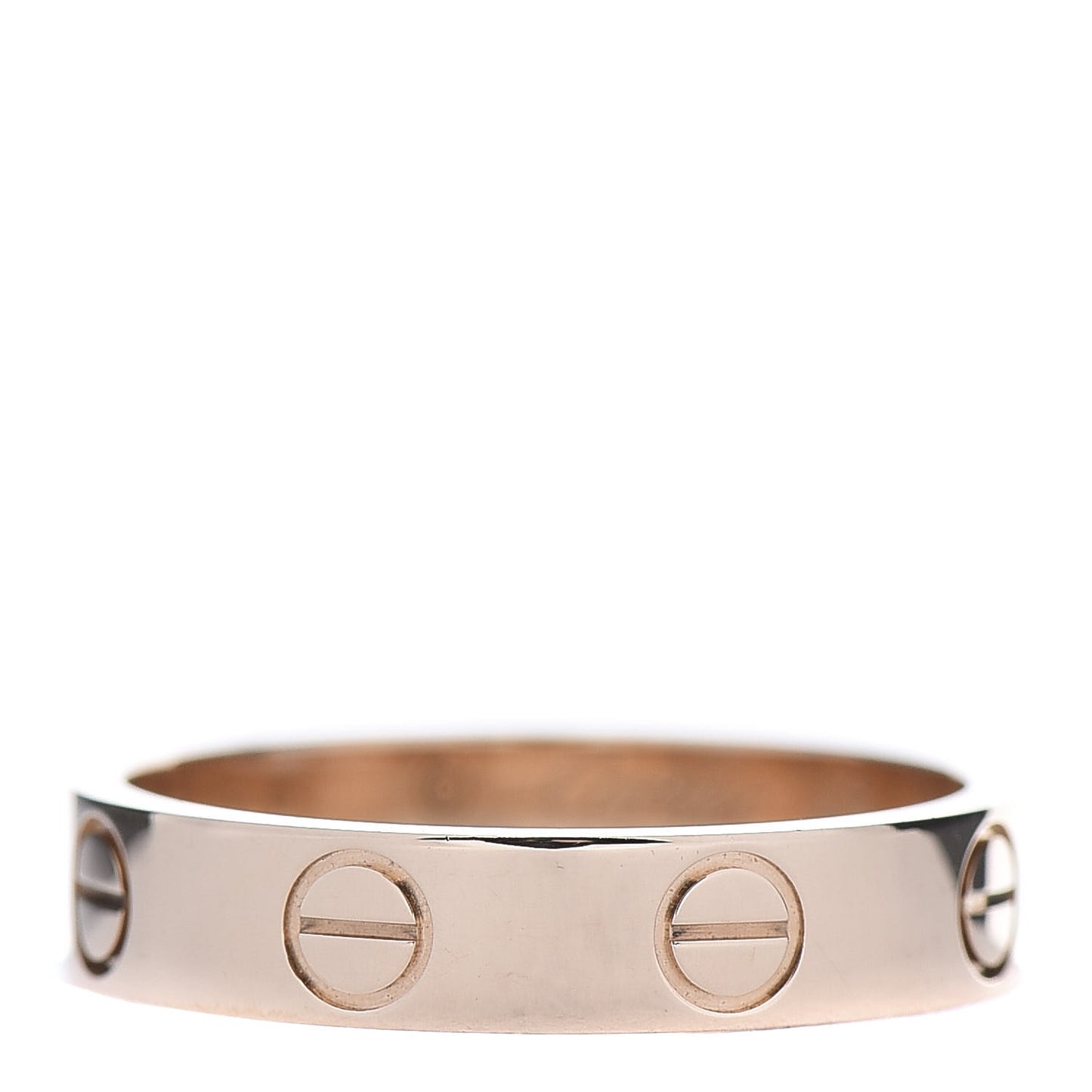 18K Pink Gold 3.5mm LOVE Wedding Band Ring 48 4.5