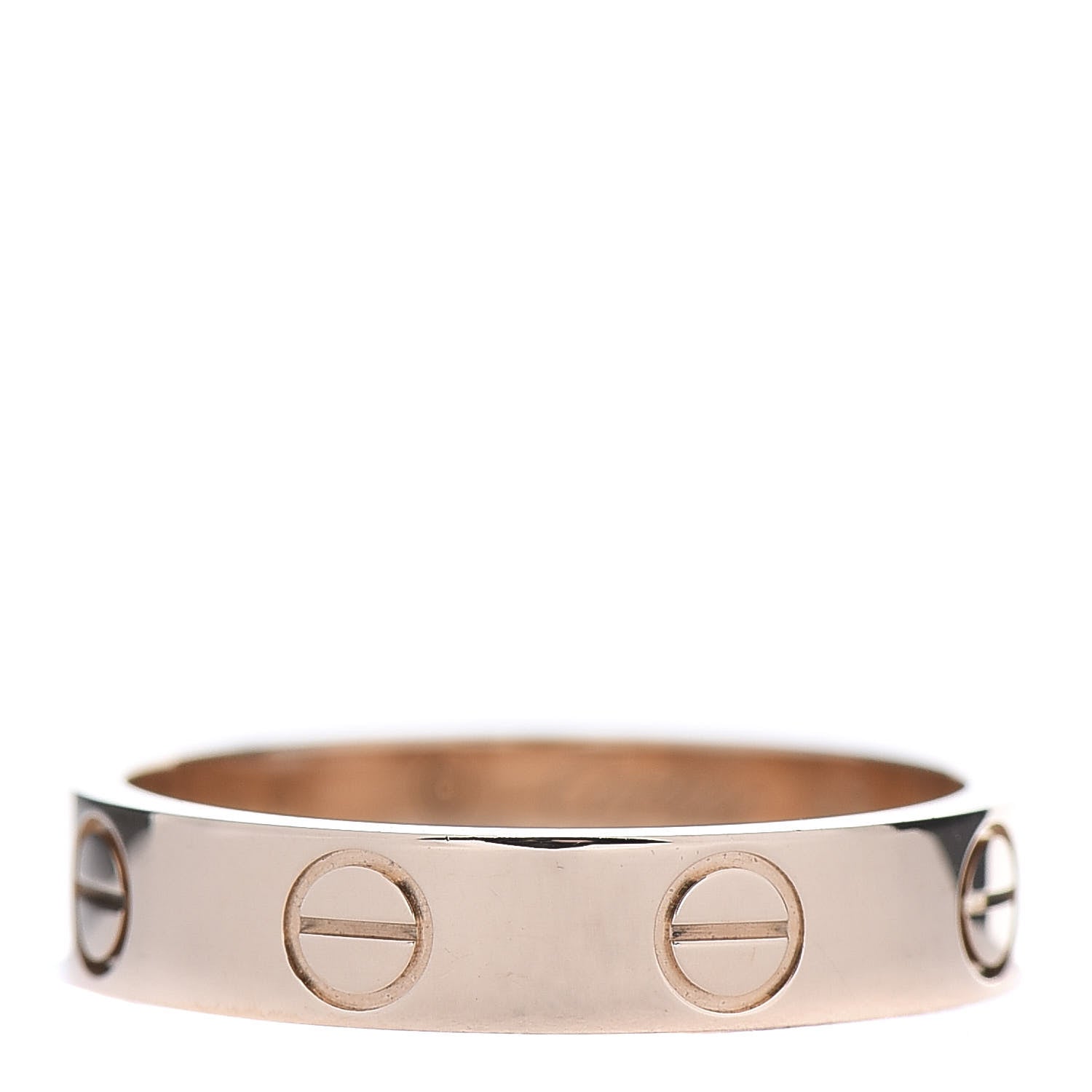 Cartier 18K Pink Gold 3.5mm LOVE Wedding Band Ring 48 4.5 3 of 4