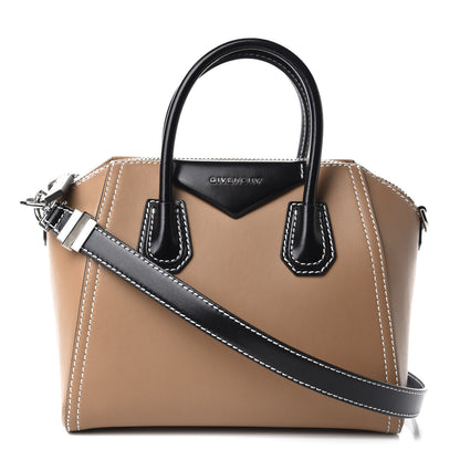 Givenchy Calfskin Small Topstitch Bi-Color Antigona Beige Black 1 of 11