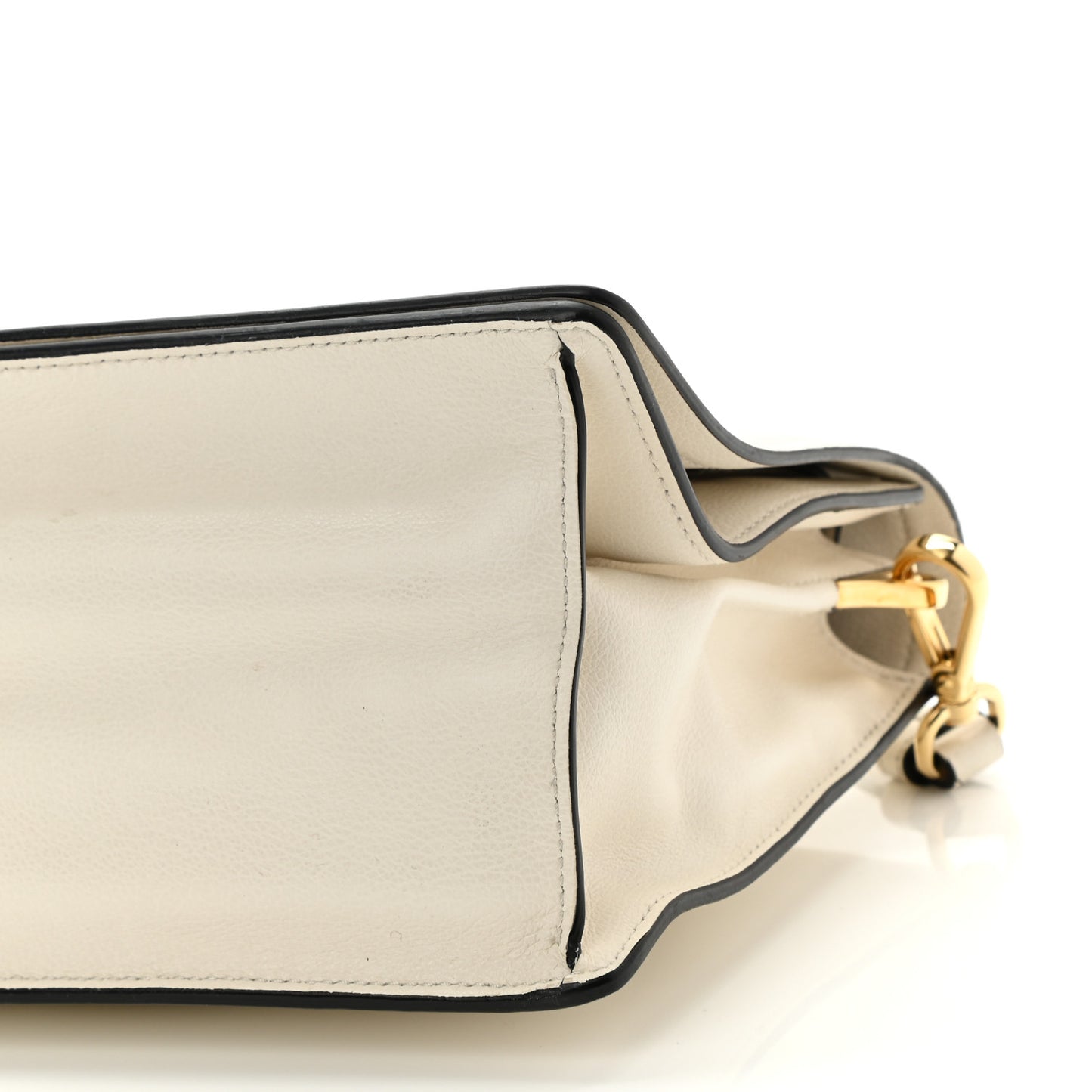 Vitello Daino Crossbody Flap White