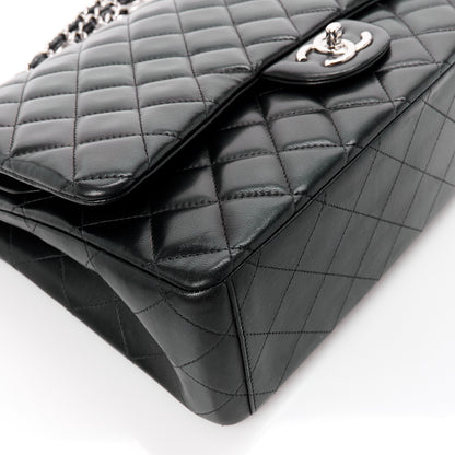 Chanel Lambskin Quilted Maxi Double Flap Black 11 of 15