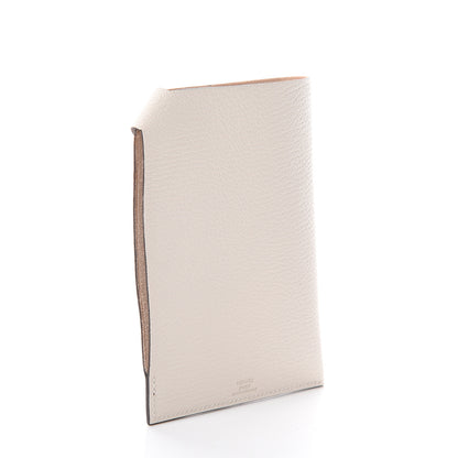 Hermes Chevre Mysore Tarmac PM Passport Holder Nata 2 of 6