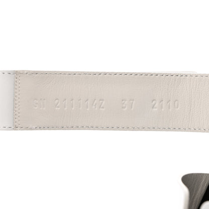 Hermes Calfskin Womens Chypre Sandals 37 White 6 of 10