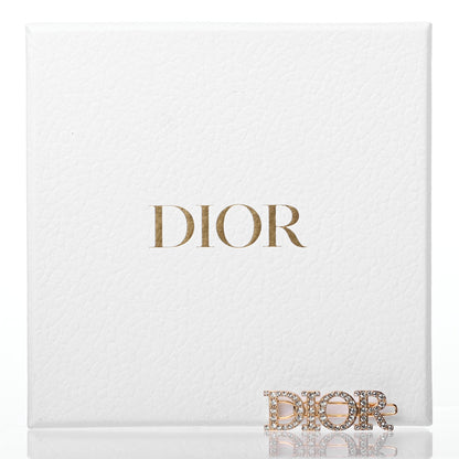 Christian Dior Metal Crystal Dior(r)evolution Barrette Gold 4 of 4