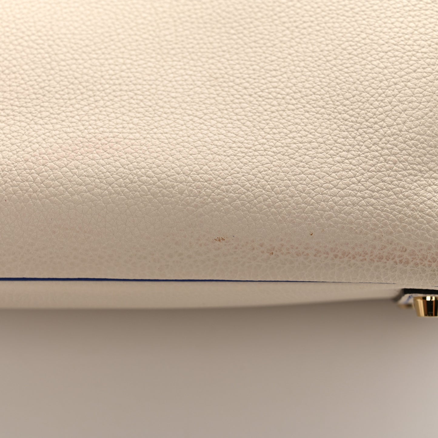 Togo Horseshoe Birkin 35 Craie Bleu Electric