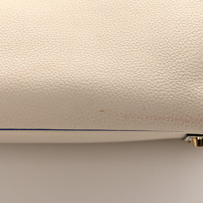 Hermes Togo Horseshoe Birkin 35 Craie Bleu Electric 19 of 20