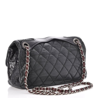 Chanel Iridescent Calfskin Medium In The Mix Flap Black 4 of 9