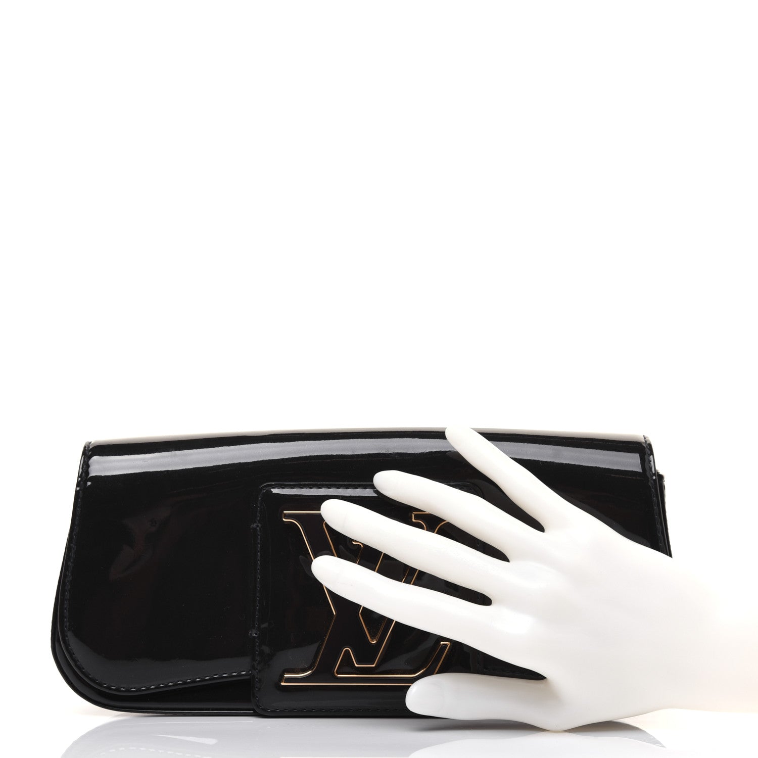 Louis Vuitton Patent Sobe Clutch Blue Infini 2 of 15