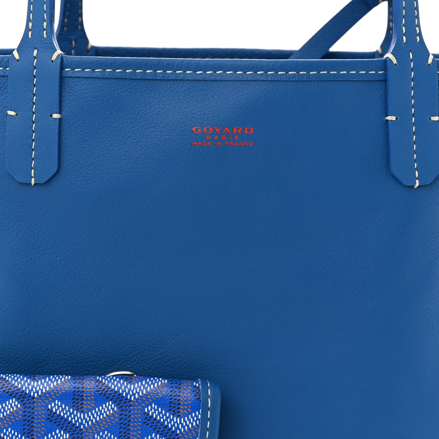 Goyardine Reversible Mini Anjou Sky Blue