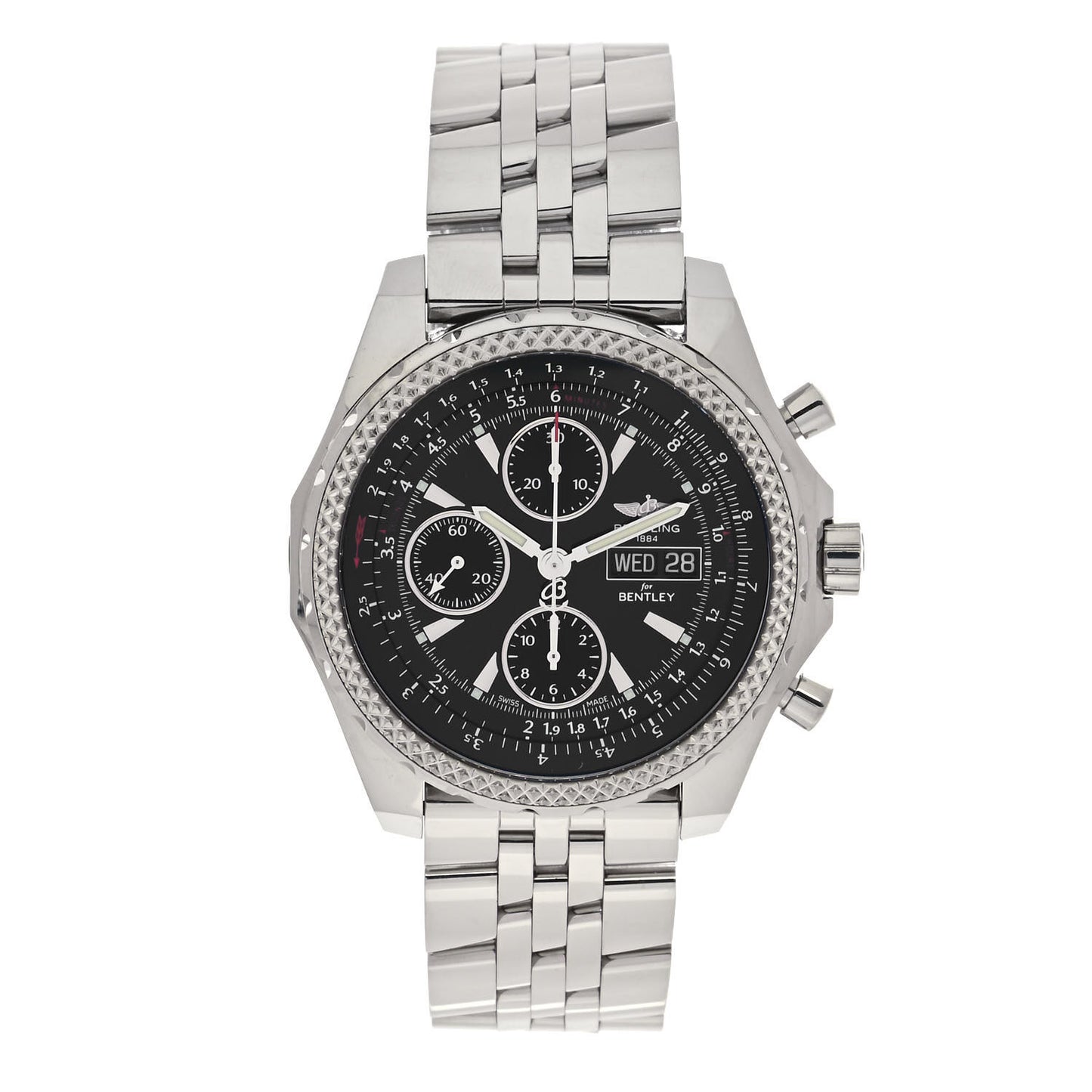 Stainless Steel 45mm Bentley GT Special Automatic Watch Black A13362