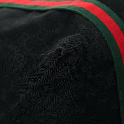 Gucci GG Monogram Web Medium Collapsible Carry On Duffle Black 8 of 15