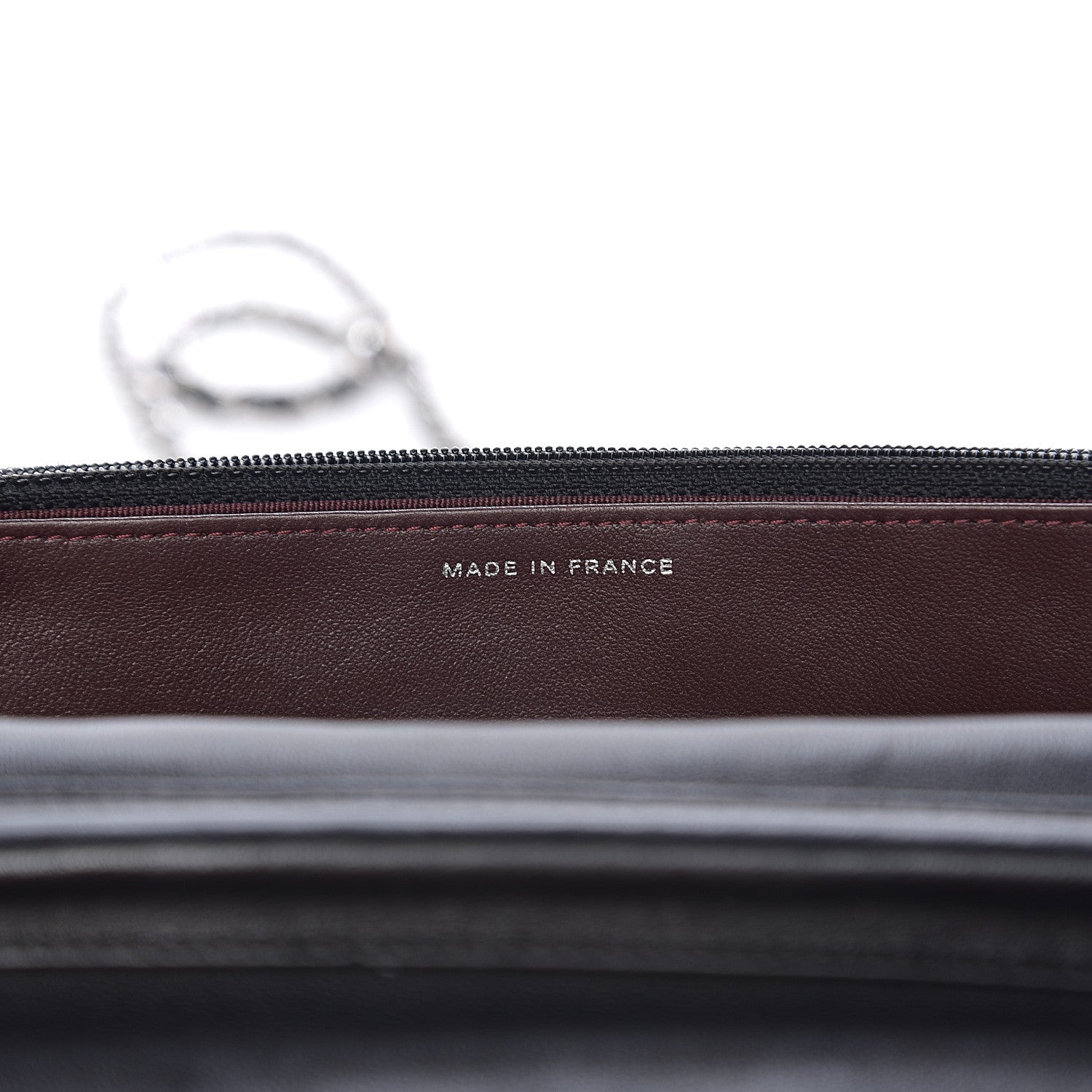Chanel Lambskin Quilted Wallet On Chain WOC Black 6 of 12