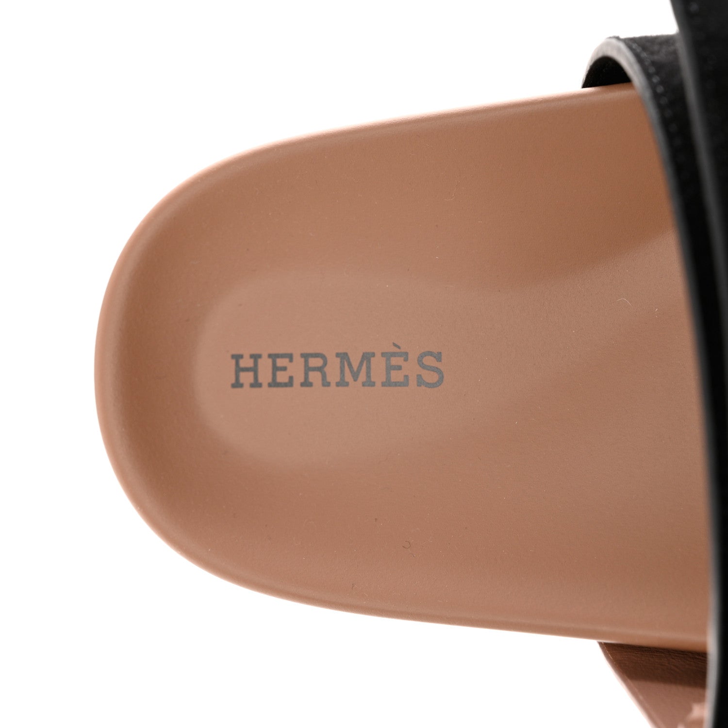 Hermes Suede Goatskin Womens Chypre Sandals 38 Rose Perle Black 7 of 9