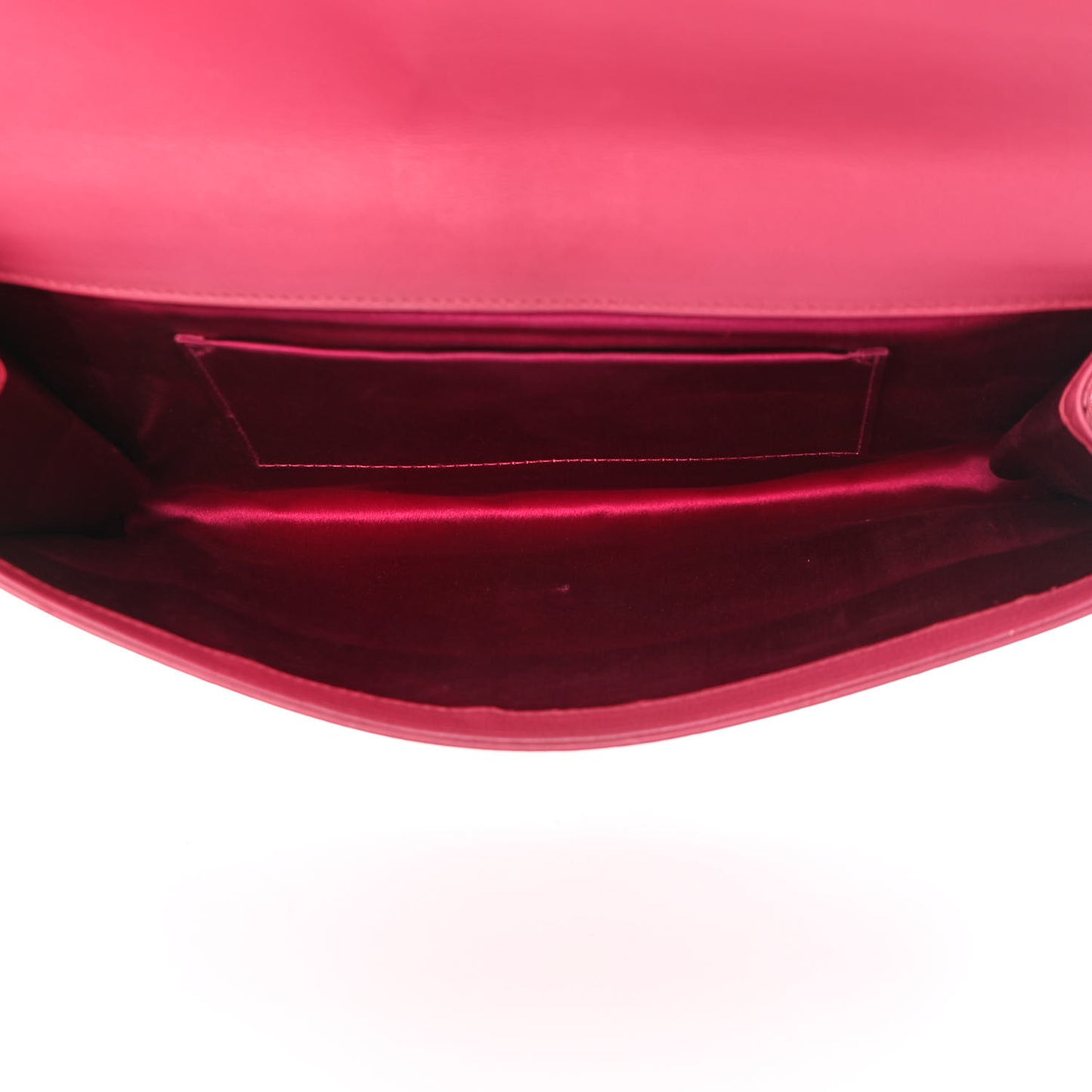 Goatskin Monogram Large Belle De Jour Clutch Lipstick Fuchsia