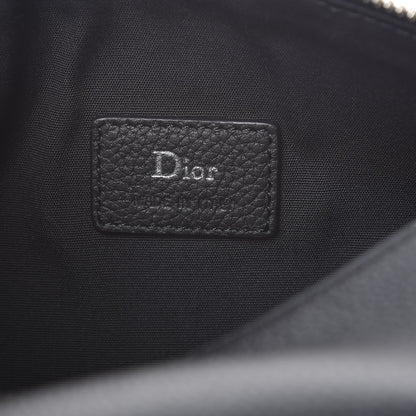 Christian Dior HOMME Grained Calfskin Mens Roller Pouch Black 6 of 7