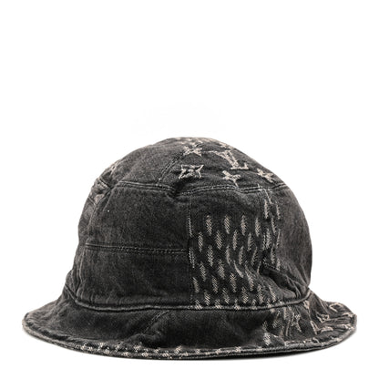 Louis Vuitton x NIGO Monogram Giant Denim Giant Damier Wave Sun Hat 60 Gray 6 of 8