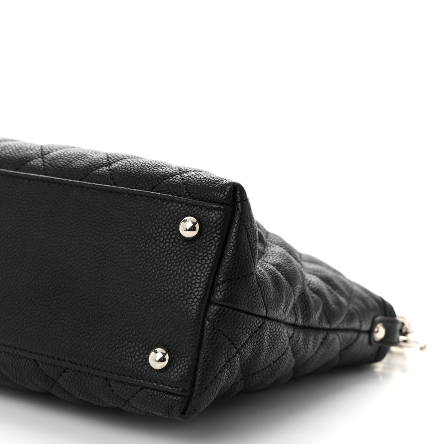 Caviar Quilted French Riviera Hobo Black