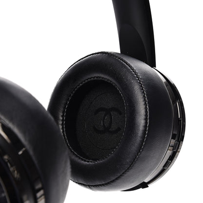 Chanel Lambskin x Monster Wireless Headphones w/ Case Black 5 of 15
