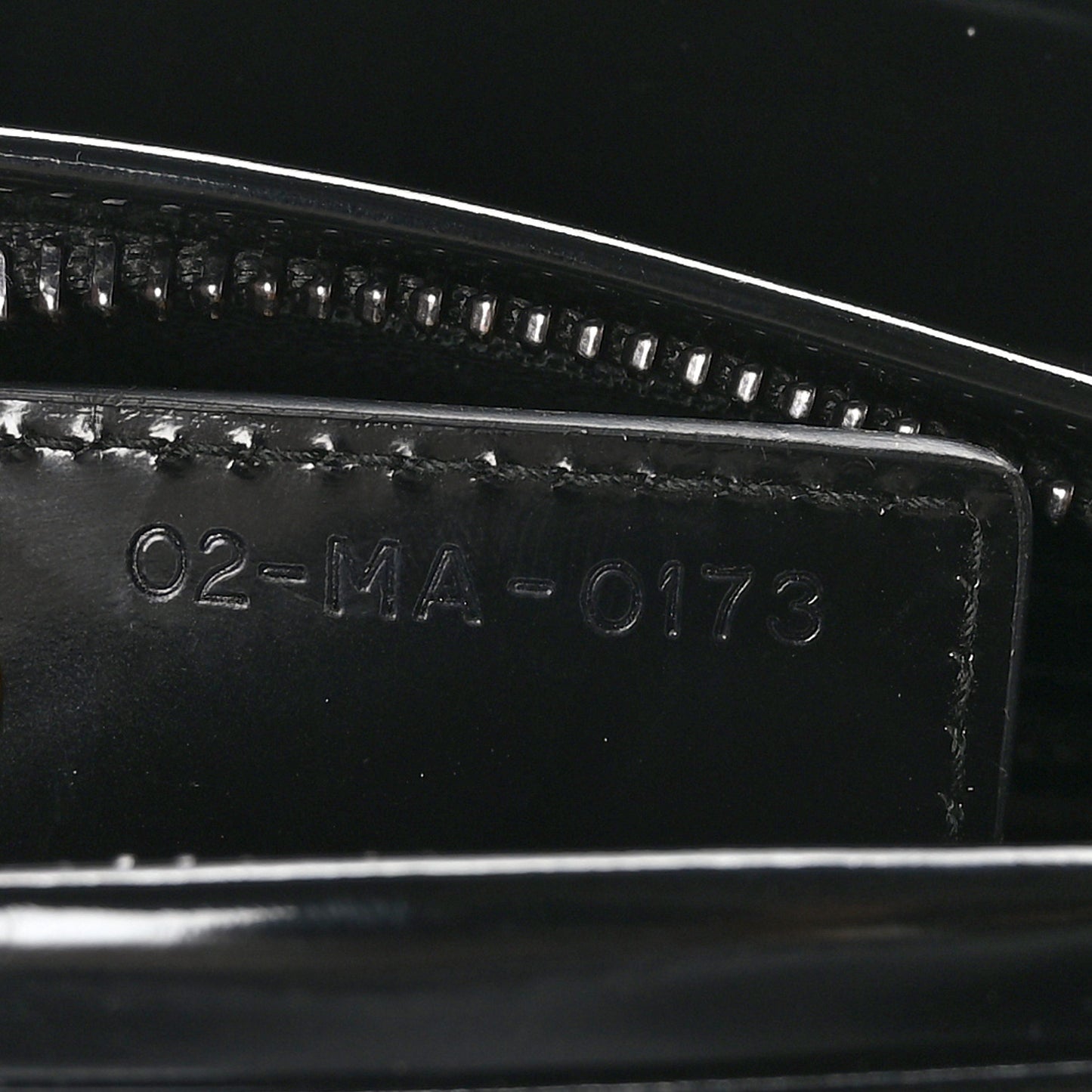 Patent Medium Lady Dior Black