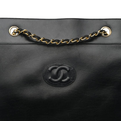 Chanel Lambskin CC Flat Tote Black 8 of 11