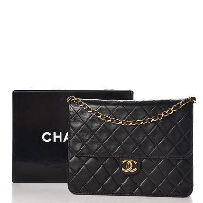Chanel Lambskin Quilted Small Single Flap Black 10 of 10
