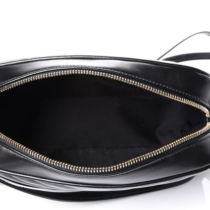 Saint Laurent Calfskin Matelasse Monogram Lou Camera Bag Black 4 of 12