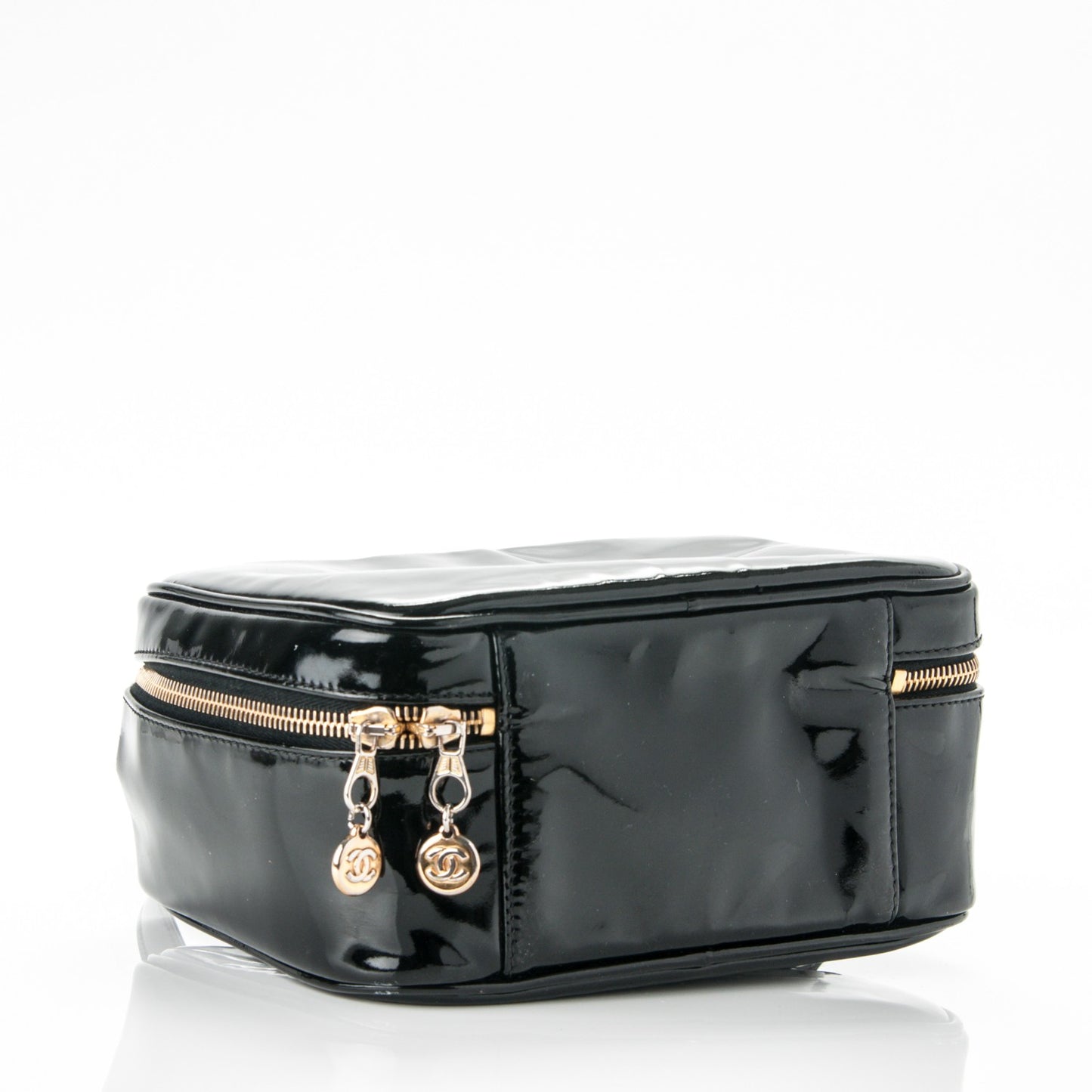 Patent Vanity Cosmetic Case Black