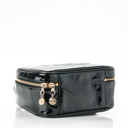 Chanel Patent Vanity Cosmetic Case Black 4 of 7