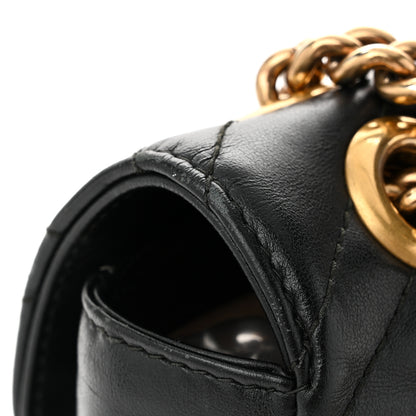 Gucci Calfskin Matelasse Mini GG Marmont Shoulder Bag Black 11 of 12