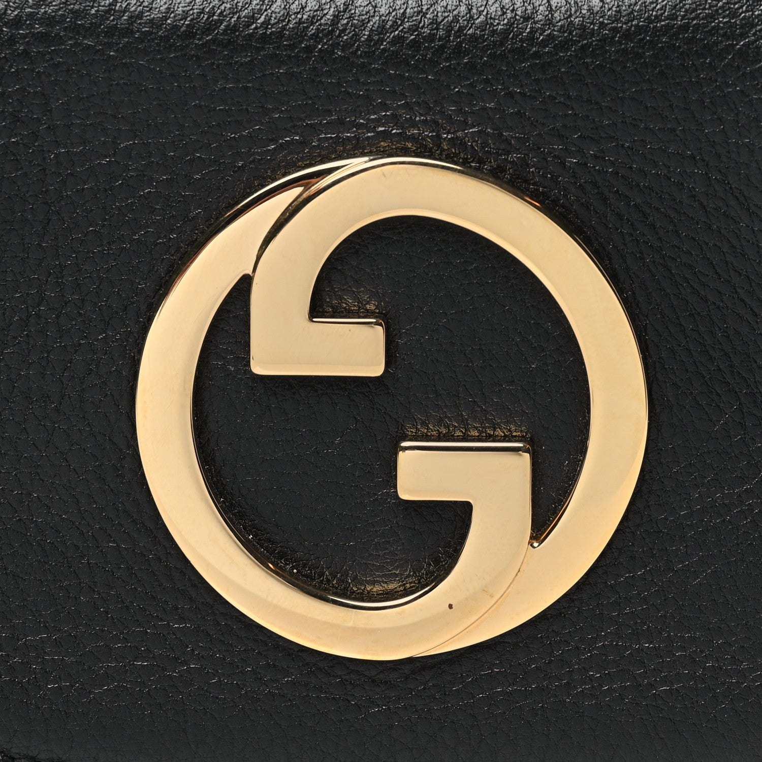 Gucci Roxy Calfskin Mini Blondie Card Case Wallet with Strap Shoulder Black 8 of 10