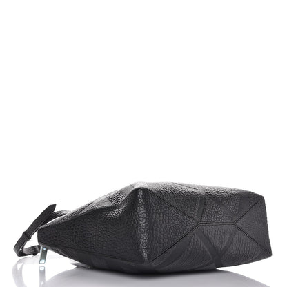 Burberry Heritage Grain Check Embossed Medium Dewsbury Tote Black 4 of 8