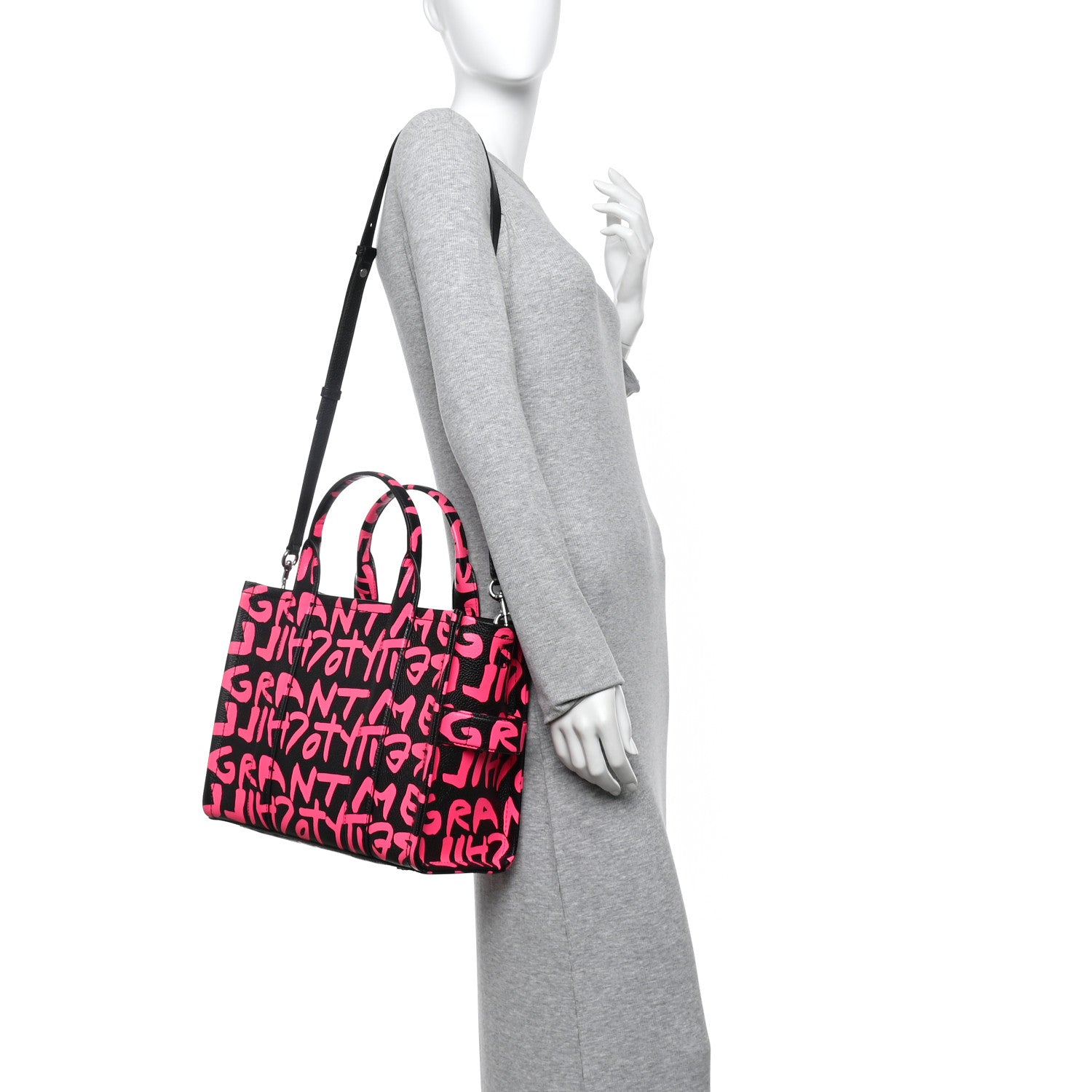 Marc Jacobs X STEPHEN SPROUSE Grained Calfskin Medium The Tote Bag