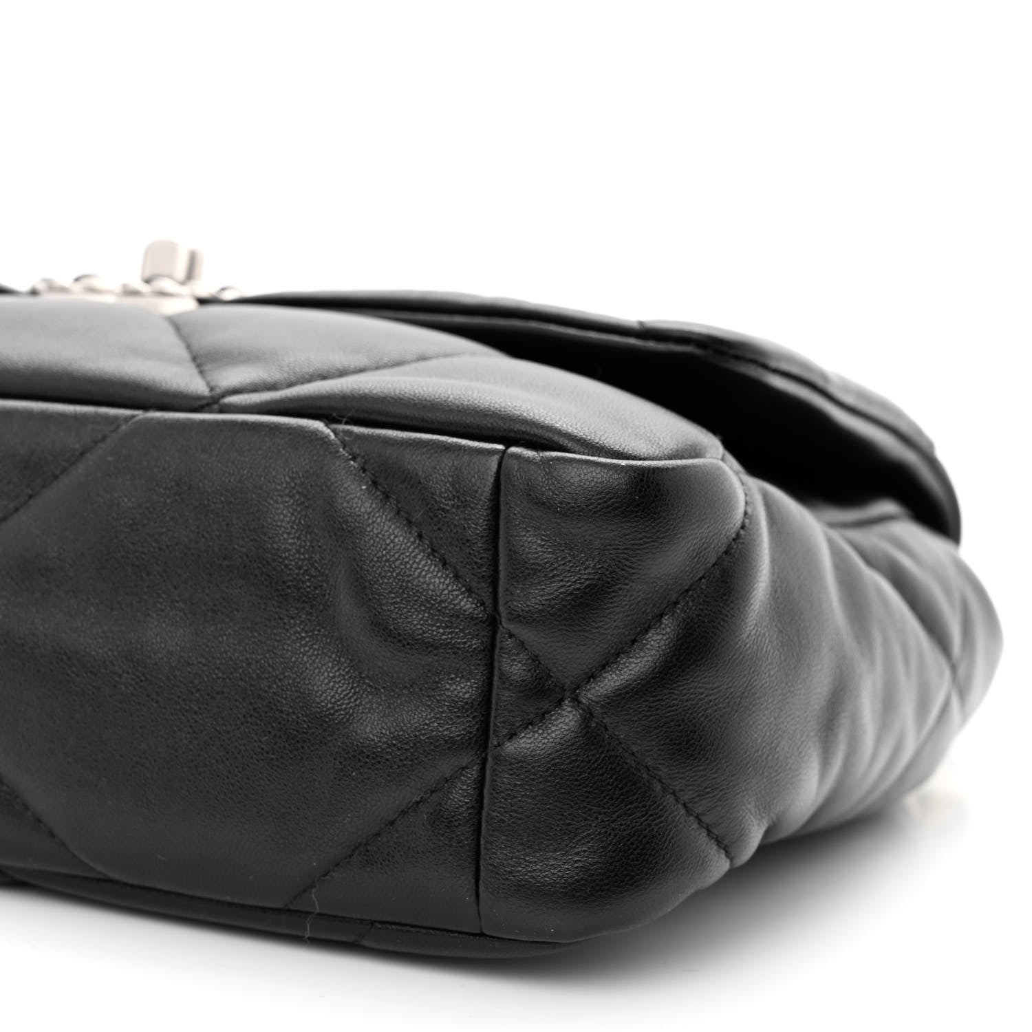 Chanel Goatskin Quilted Medium Chanel 19 Flap Black 10 of 10