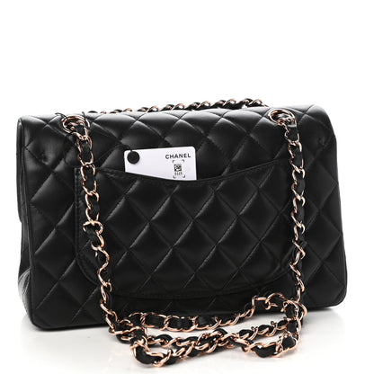 Chanel Lambskin Quilted Small Double Flap Black 3 of 11