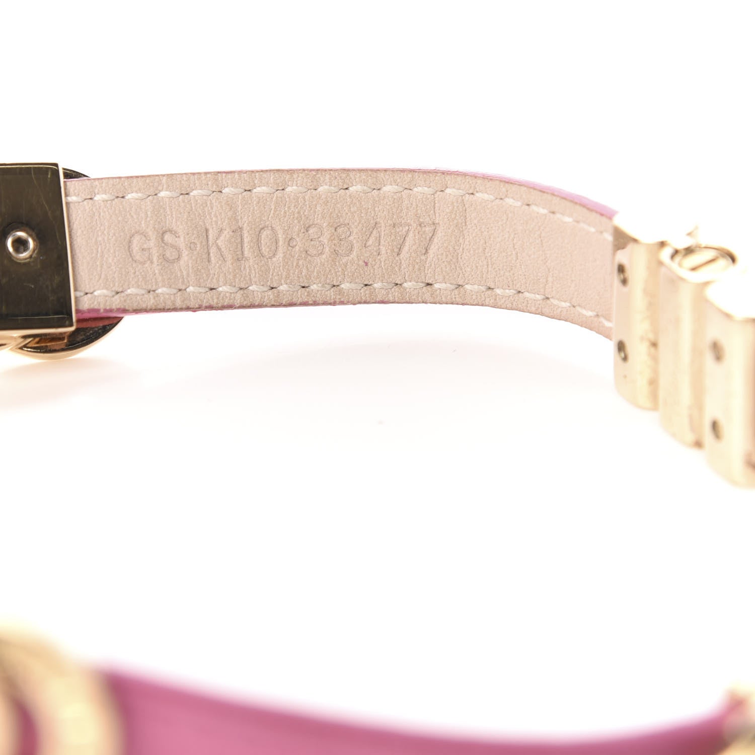 Bulgari Calfskin Double Coil Bracelet Pink 5 of 6