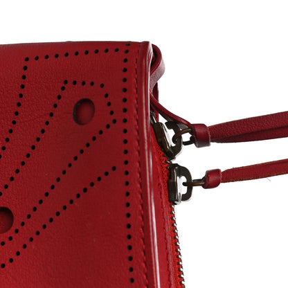 Balenciaga Veau Soyeux Perforated Blackout Hardware Reporter Rouge Groseille 17 of 17