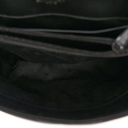 Saint Laurent SAINT LAURENT Calfskin Y Quilted Monogram Monochrome Small Loulou Chain Satchel Black 5 of 9