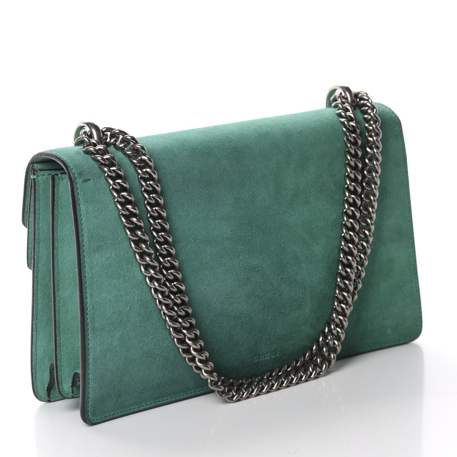 Gucci Suede Small Dionysus Shoulder Bag Green 3 of 12