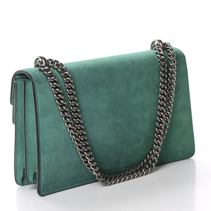Gucci Suede Small Dionysus Shoulder Bag Green 3 of 12